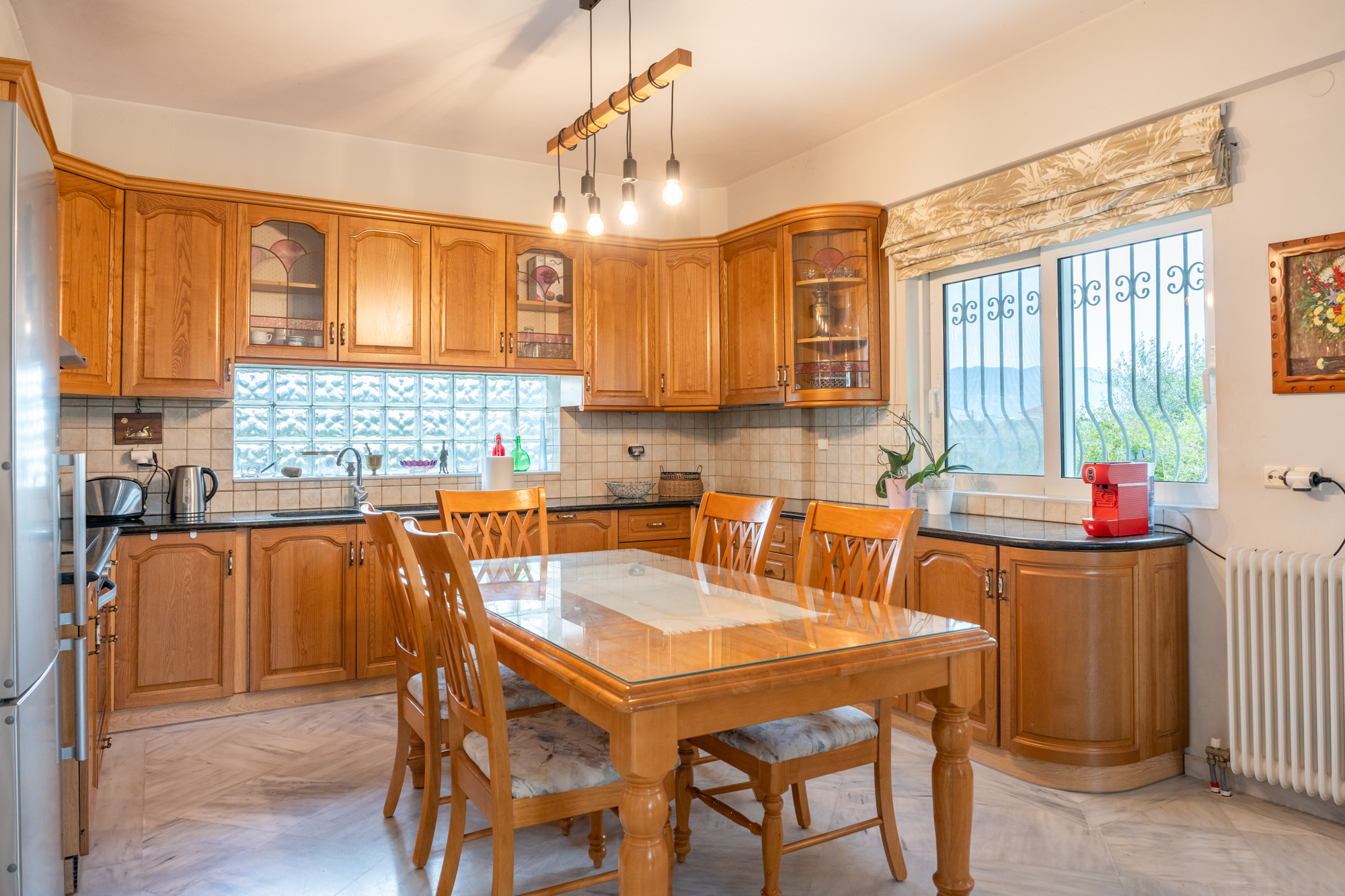 Kitchen and dining area
