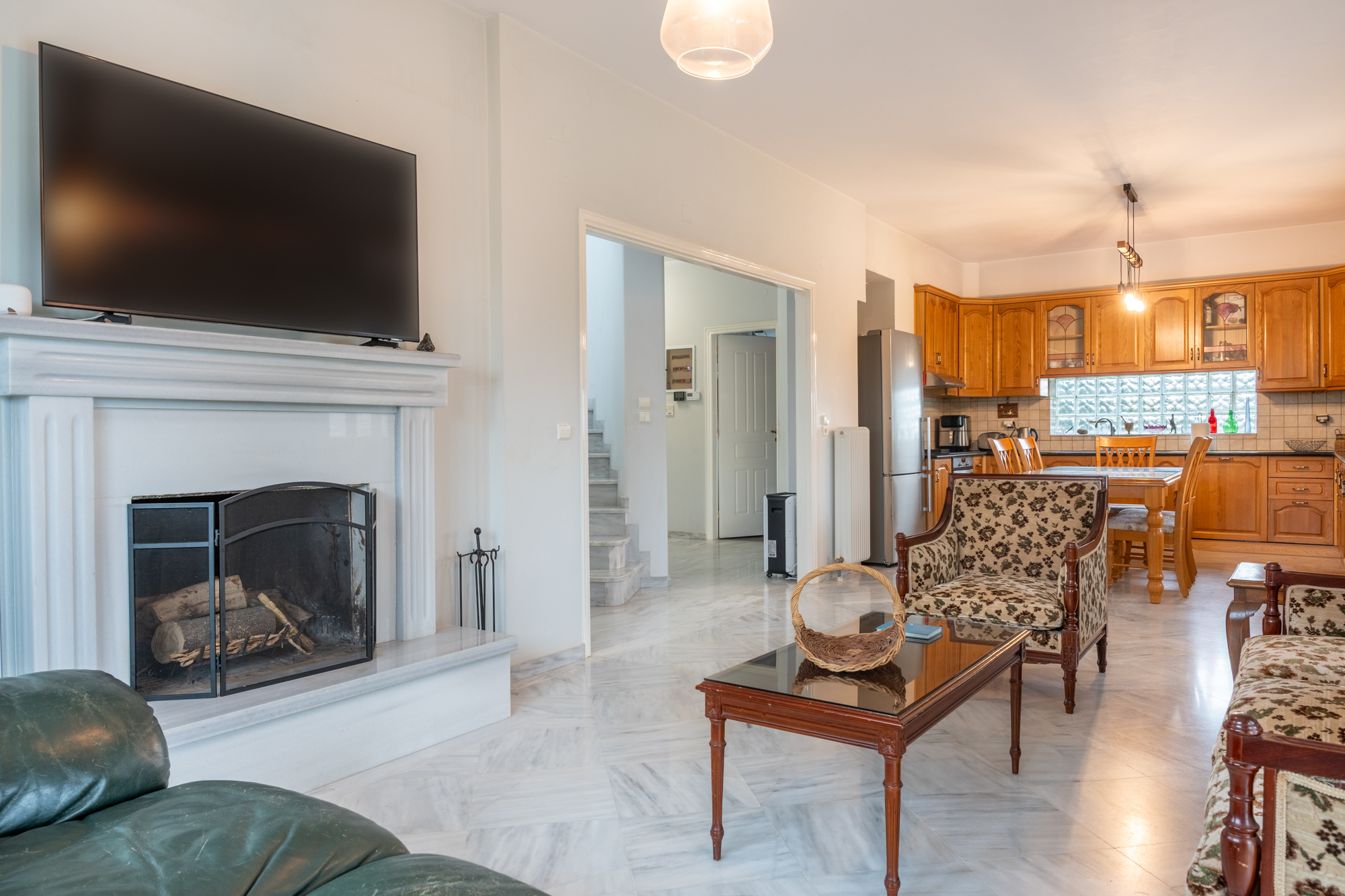 Living room garden view